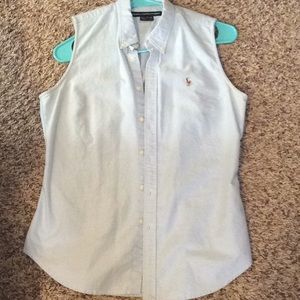 Ralph Lauren Sport 100% cotton denim short sleeve